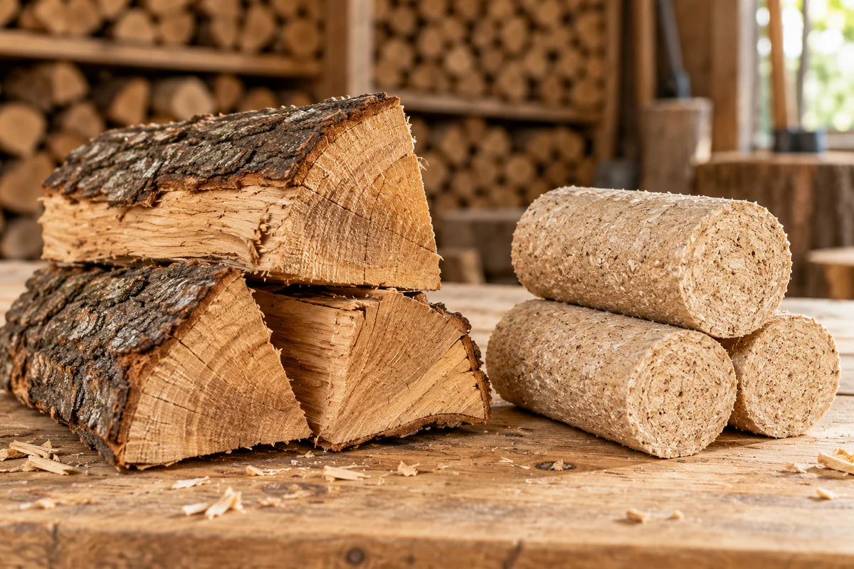 Bûches compressées ou bois traditionnel : que choisir ?