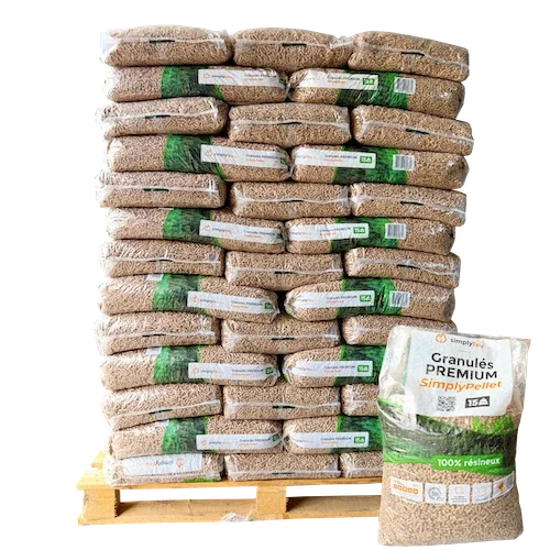 Granulés de bois Premium SimplyPELLET - 65 sacs 975kg